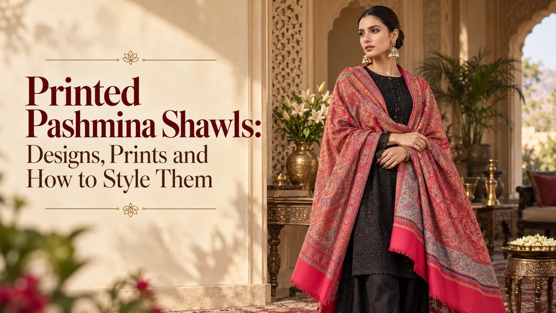Printed Pashmina Shawls: Designs, Prints and How to Style Them