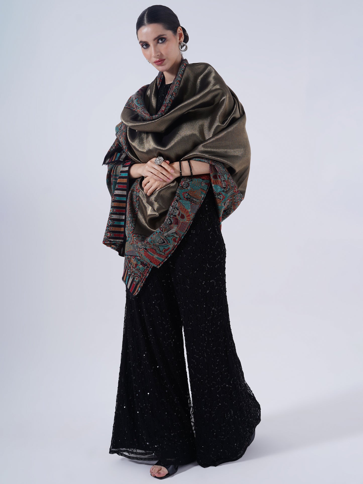 WOMEN'S COTTON WOOL BLEND SOFT AND LIGHTWEIGHT SHAWL