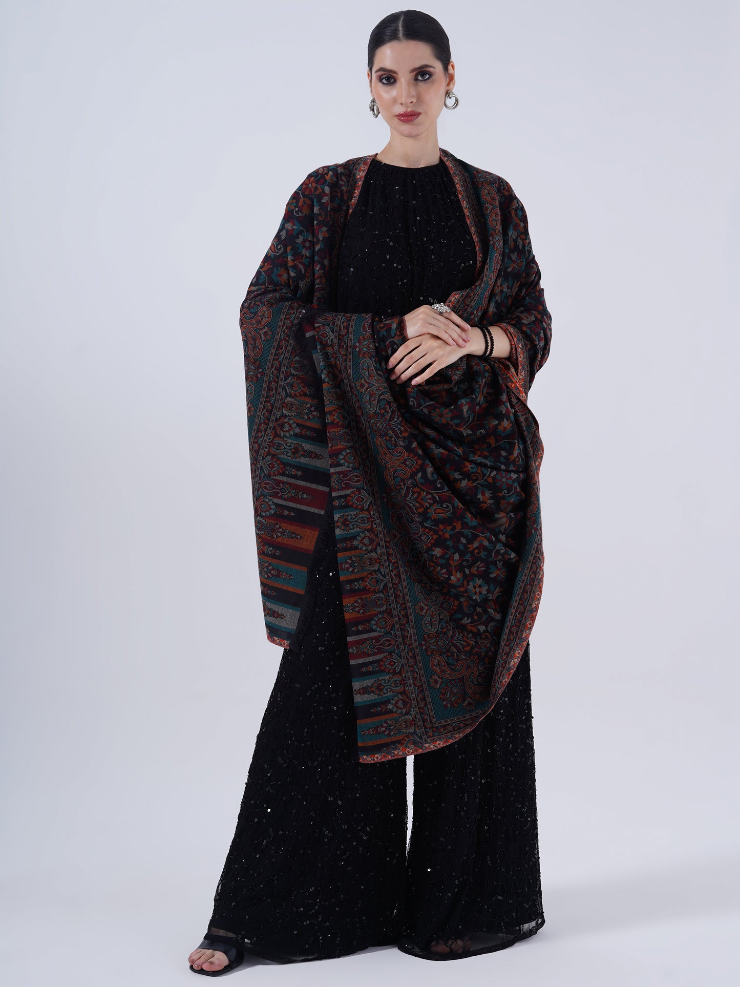 WOMEN'S TRADITIONAL POLY FINE SHAWLS