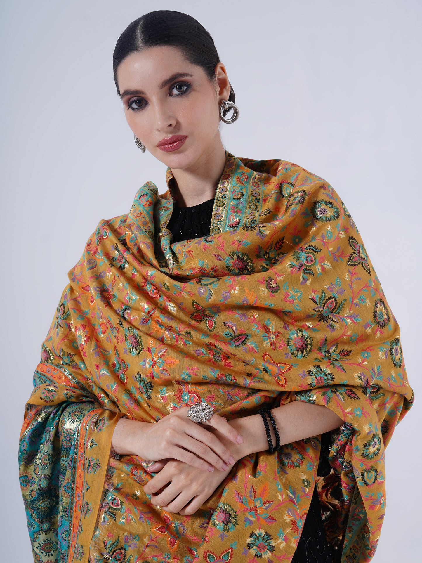 WOMEN'S SILK SHAWL FULL SIZE LIGHTWEIGHT