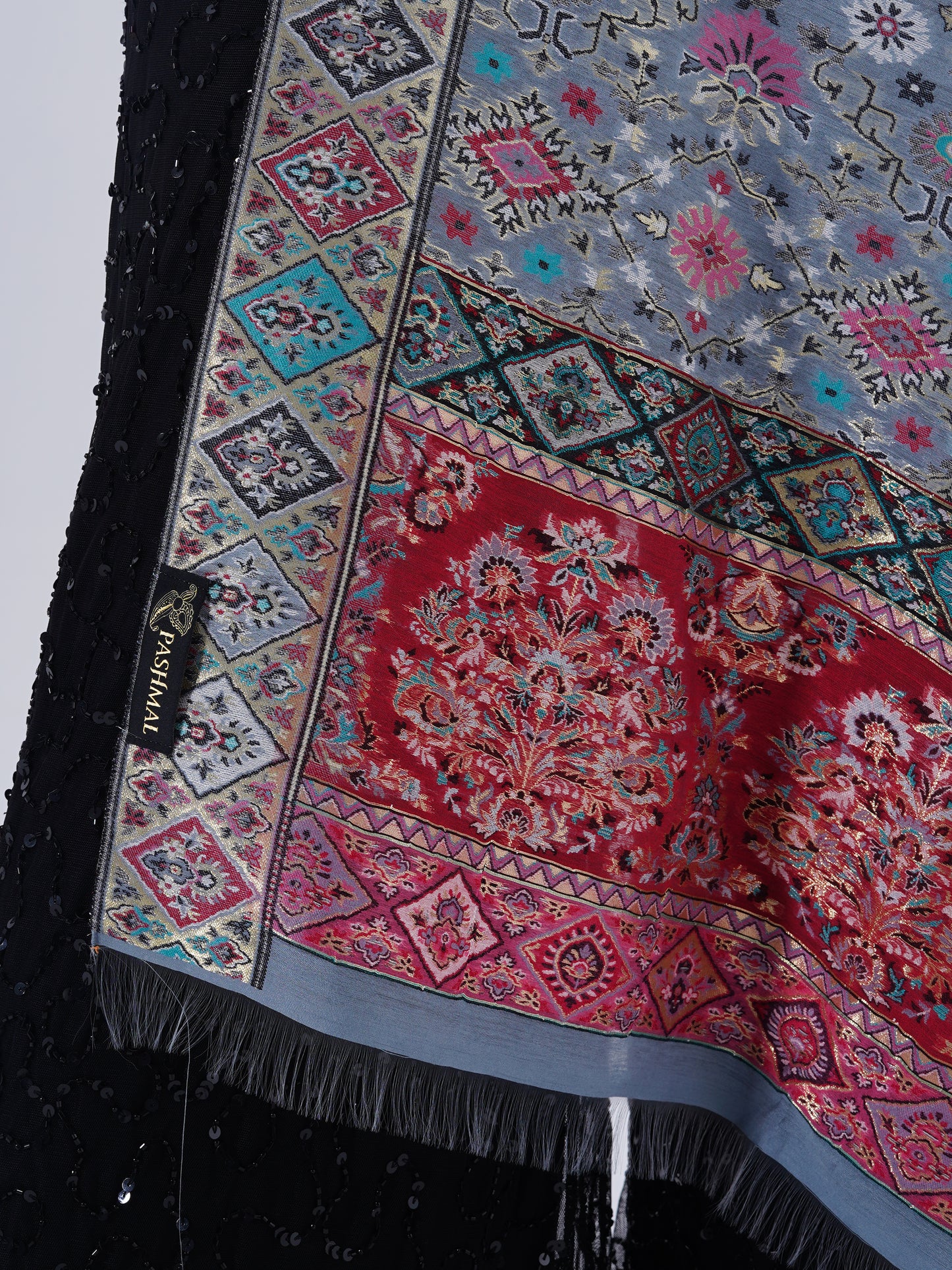 WOMEN'S TRADITIONAL SILK SHAWL FULL LENTH