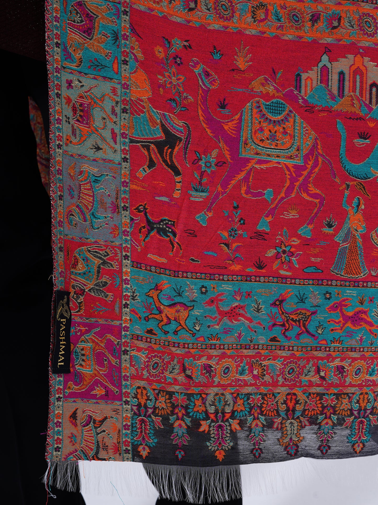 MEN'S TRADITIONAL -MUGHAL DARBAAR SILK SHAWL