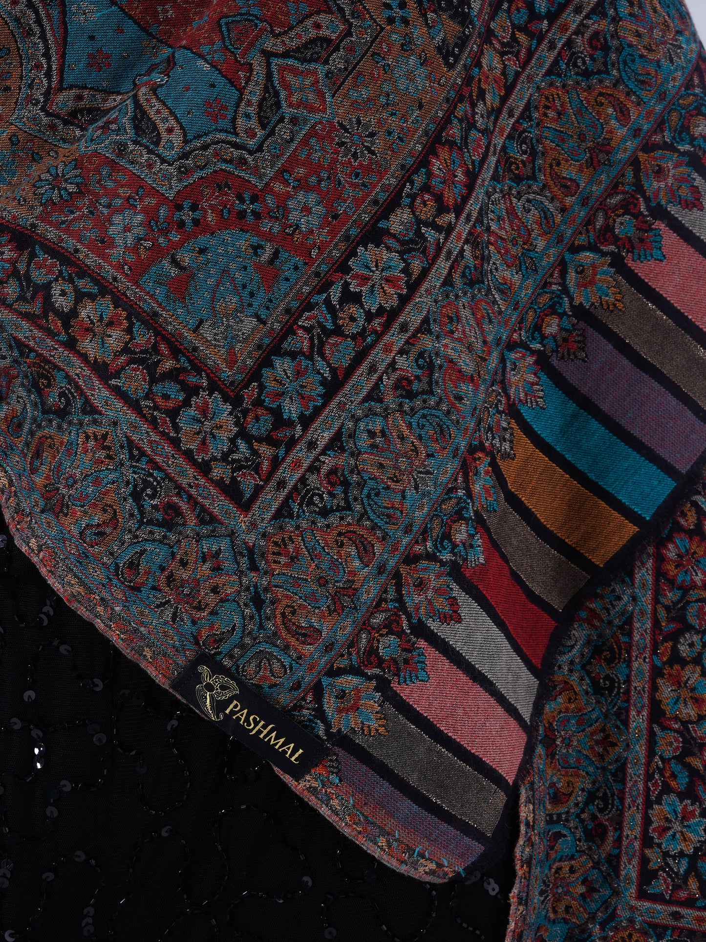 HERITAGE MUGHAL DARBAAR WOOLEN SHAWL FOR WOMEN FULL LENTH-EXTRA SOFT WOOL