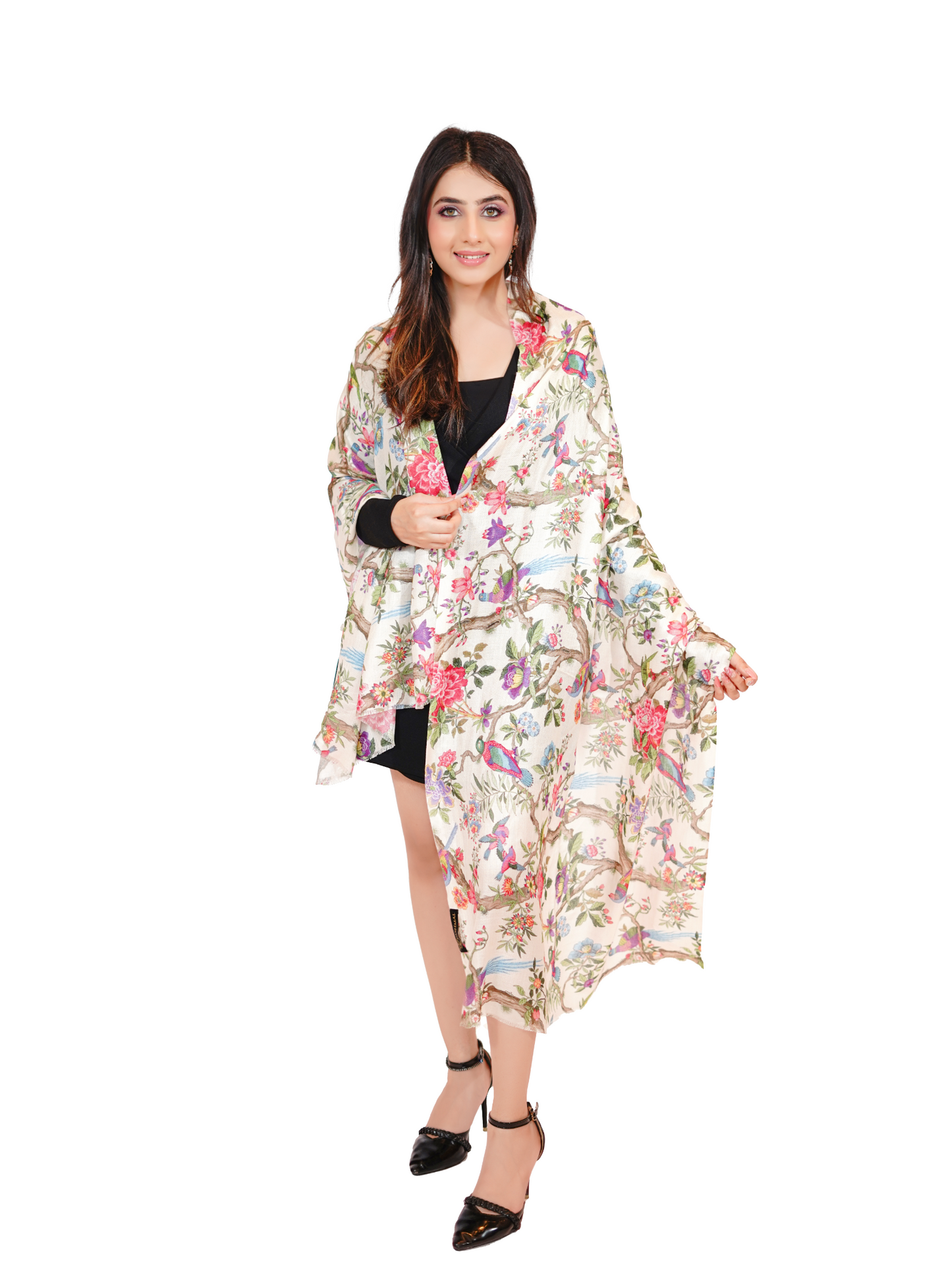 Soft Bamboo Modal Printed Stole for Women - Tropical Tranquility