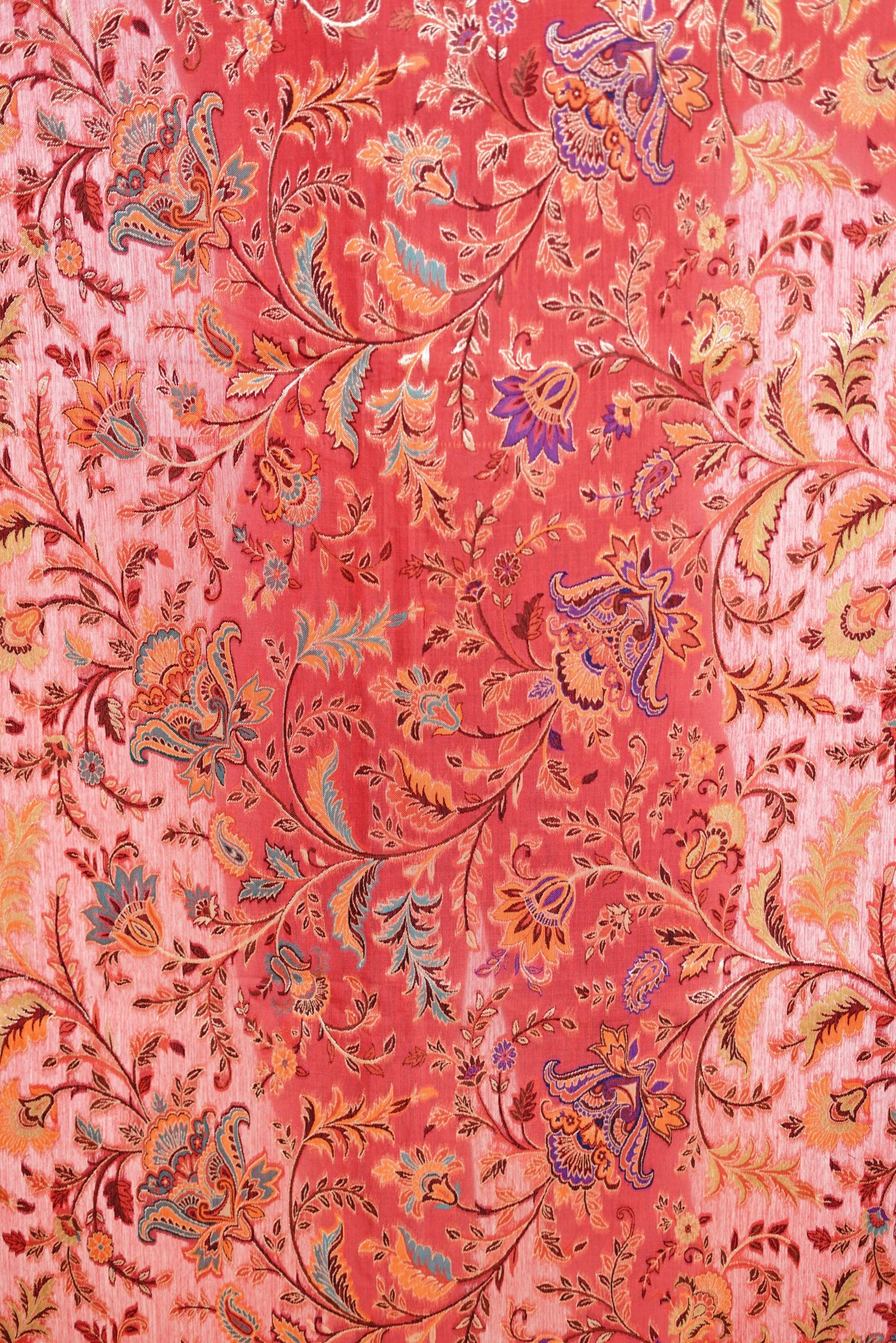 Heritage Peach Dupatta with Ethnic Motifs