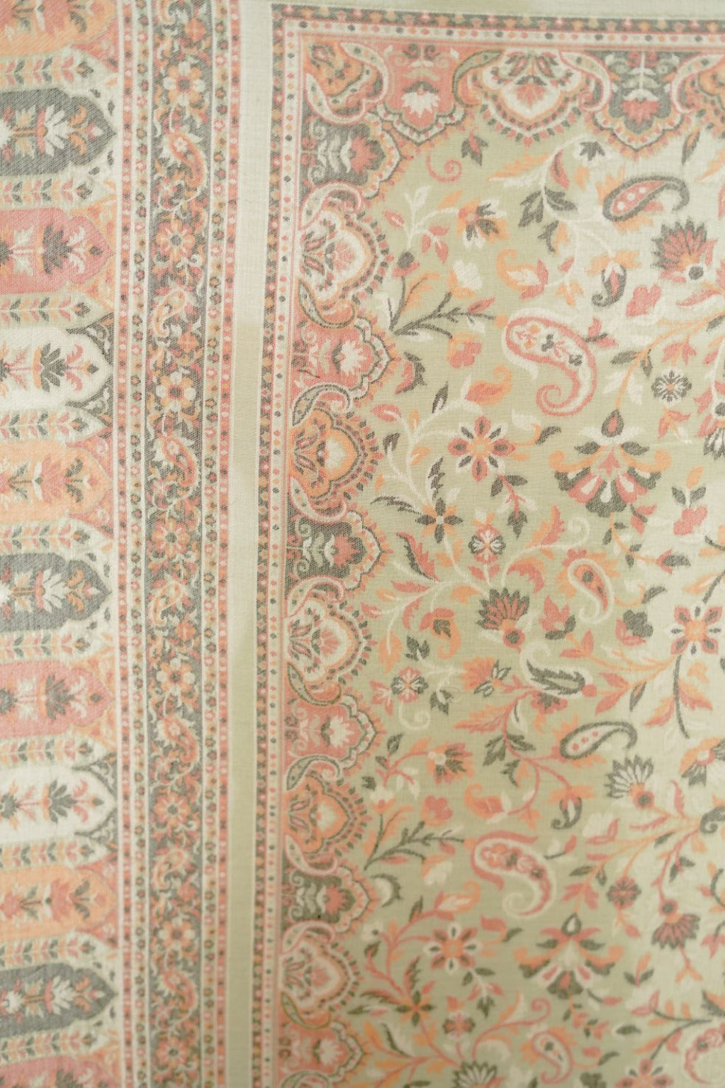 Traditional Bamboo Modal Ivory Kani Shawl for Women