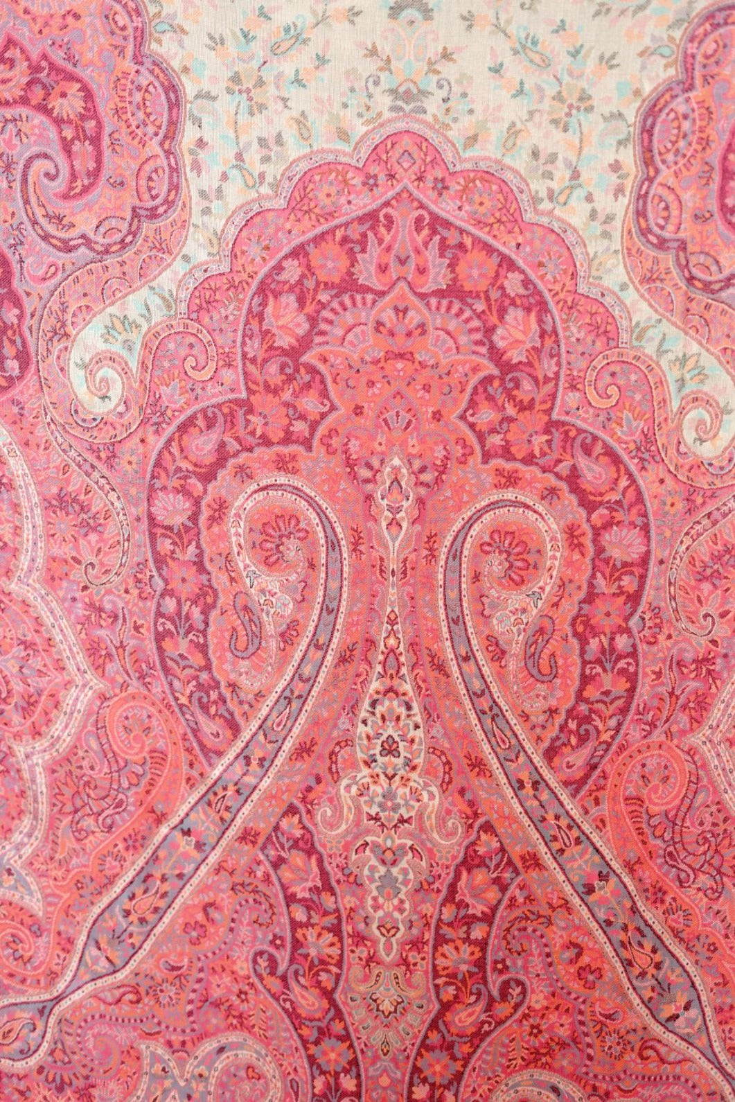 Traditional Bamboo Modal Red Kani Shawl for Women