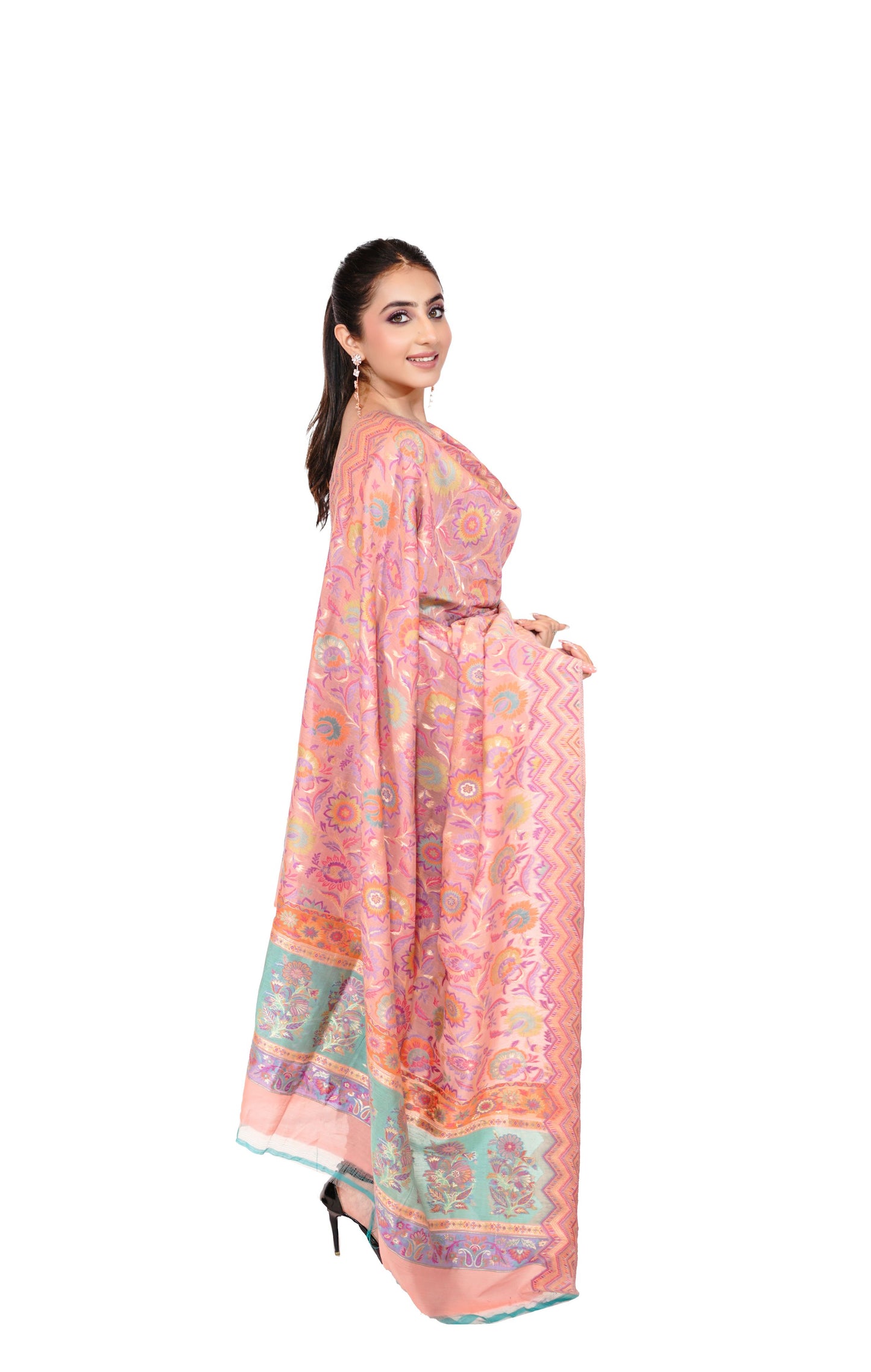Heritage Pastel Dupatta with Ethnic Motifs