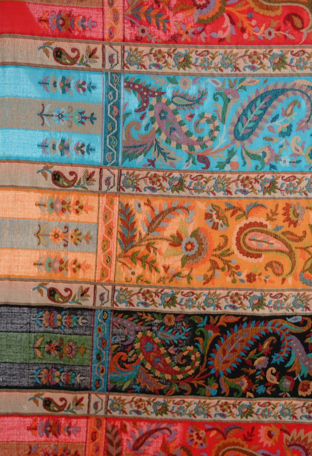 Pashmina Faux Traditional Jamawar Kani Shawl for Women - Multicolor Fusion