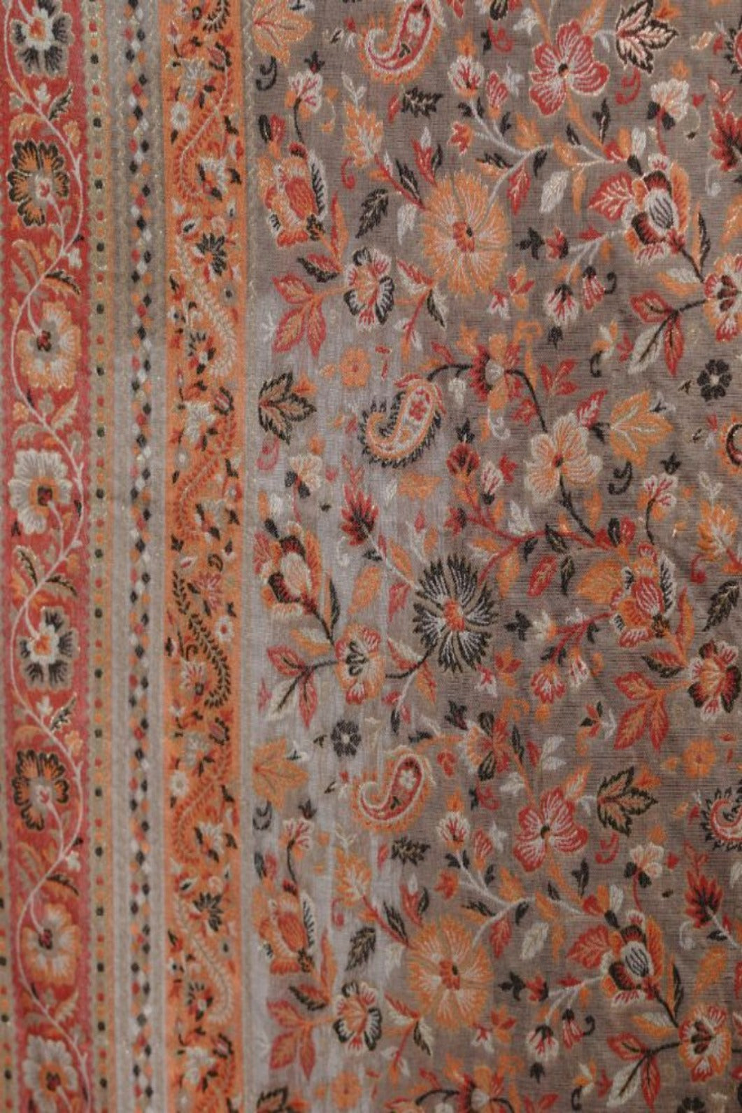 Soft Bamboo Modal Shawl with Zari for Women - Ivory