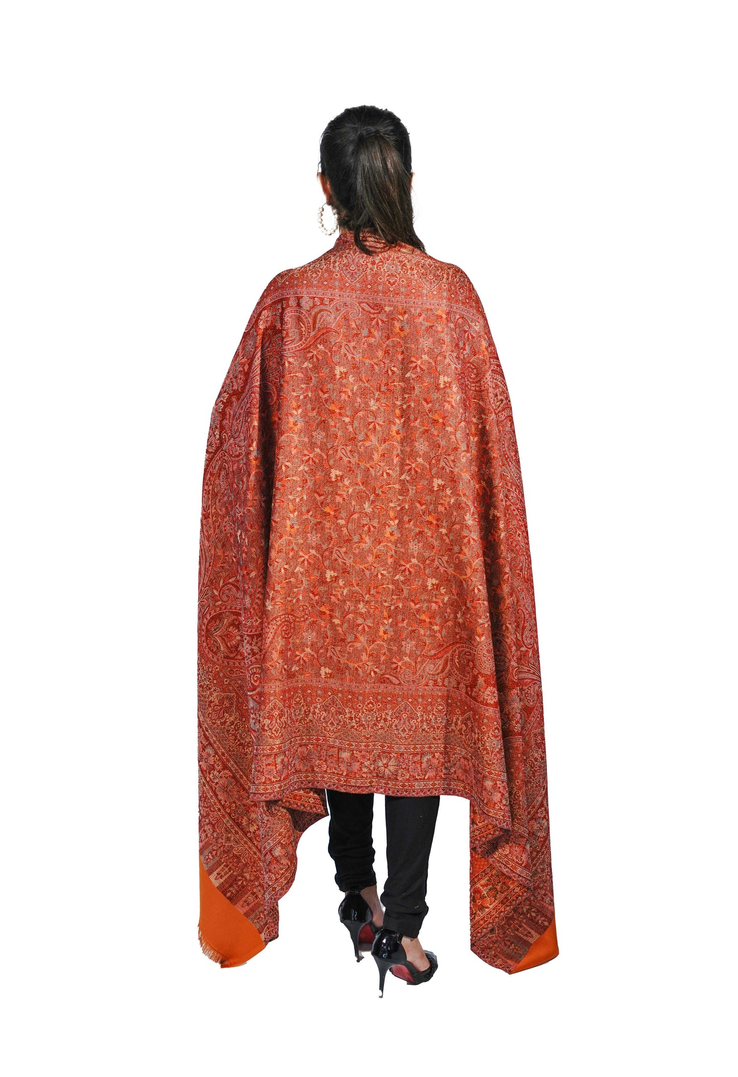 Women's Traditional Faux Pashmina Shawl- Mellow Mustard | Extra Soft & Lightweight