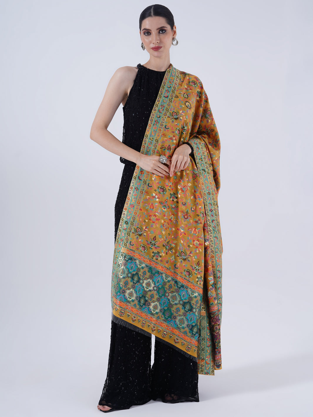WOMEN'S SILK SHAWL FULL SIZE LIGHTWEIGHT