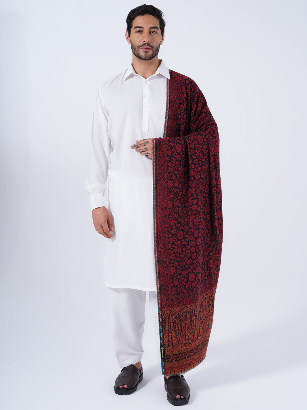 MEN'S TRADITIONAL COTTON SHAWL-EXTRA SOFT & LIGHTWEIGHT