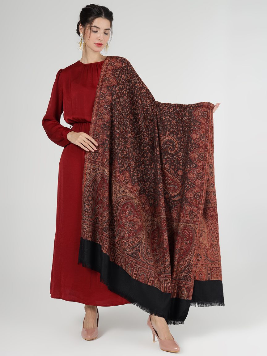 Women's Traditional Faux Pashmina Shawl - Rustic Charm | Extra Soft & Lightweight