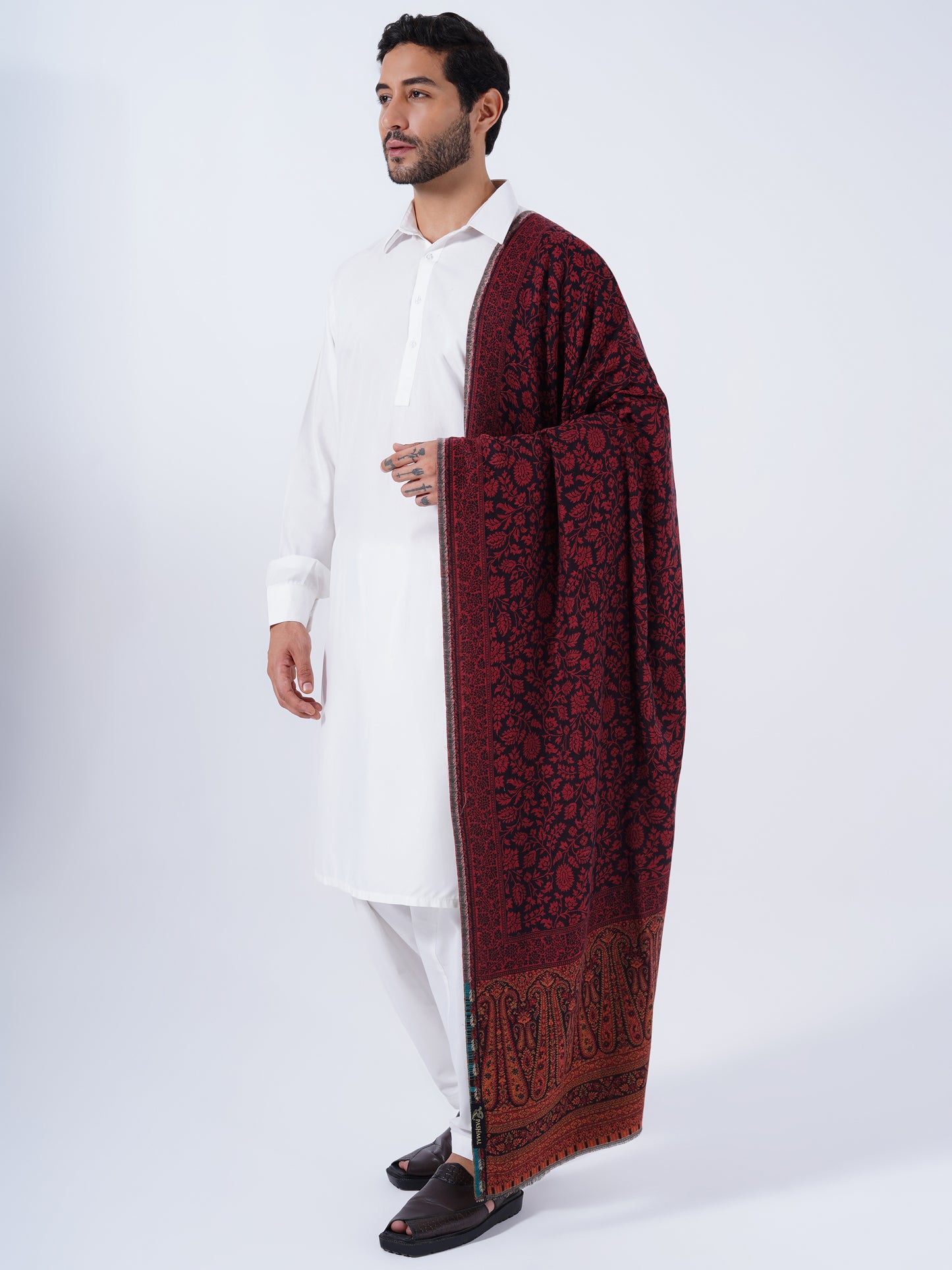 MEN'S TRADITIONAL COTTON SHAWL-EXTRA SOFT & LIGHTWEIGHT