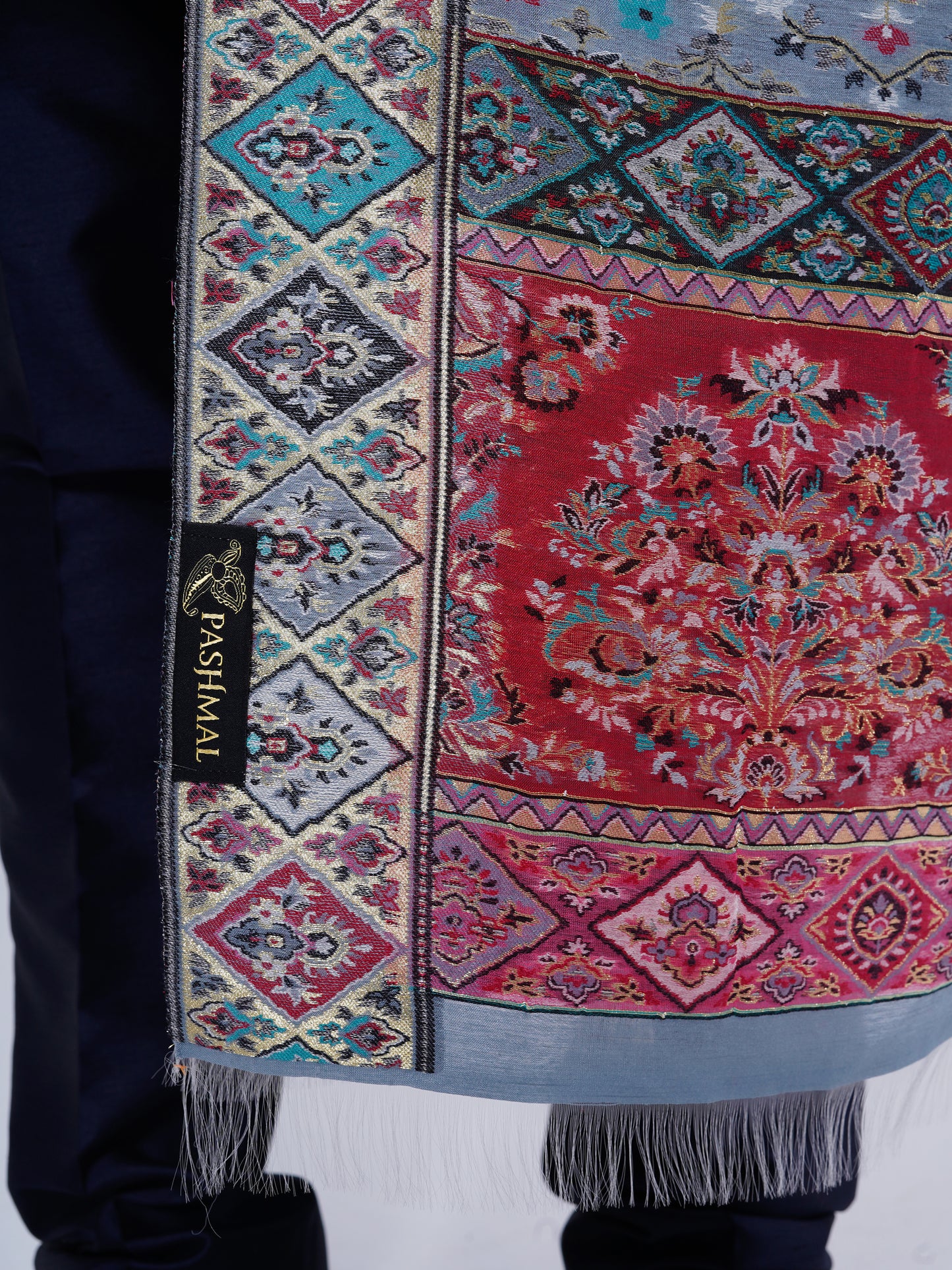 INDIAN MANMADE SILK FEEL SHAWLS FOR MEN'S