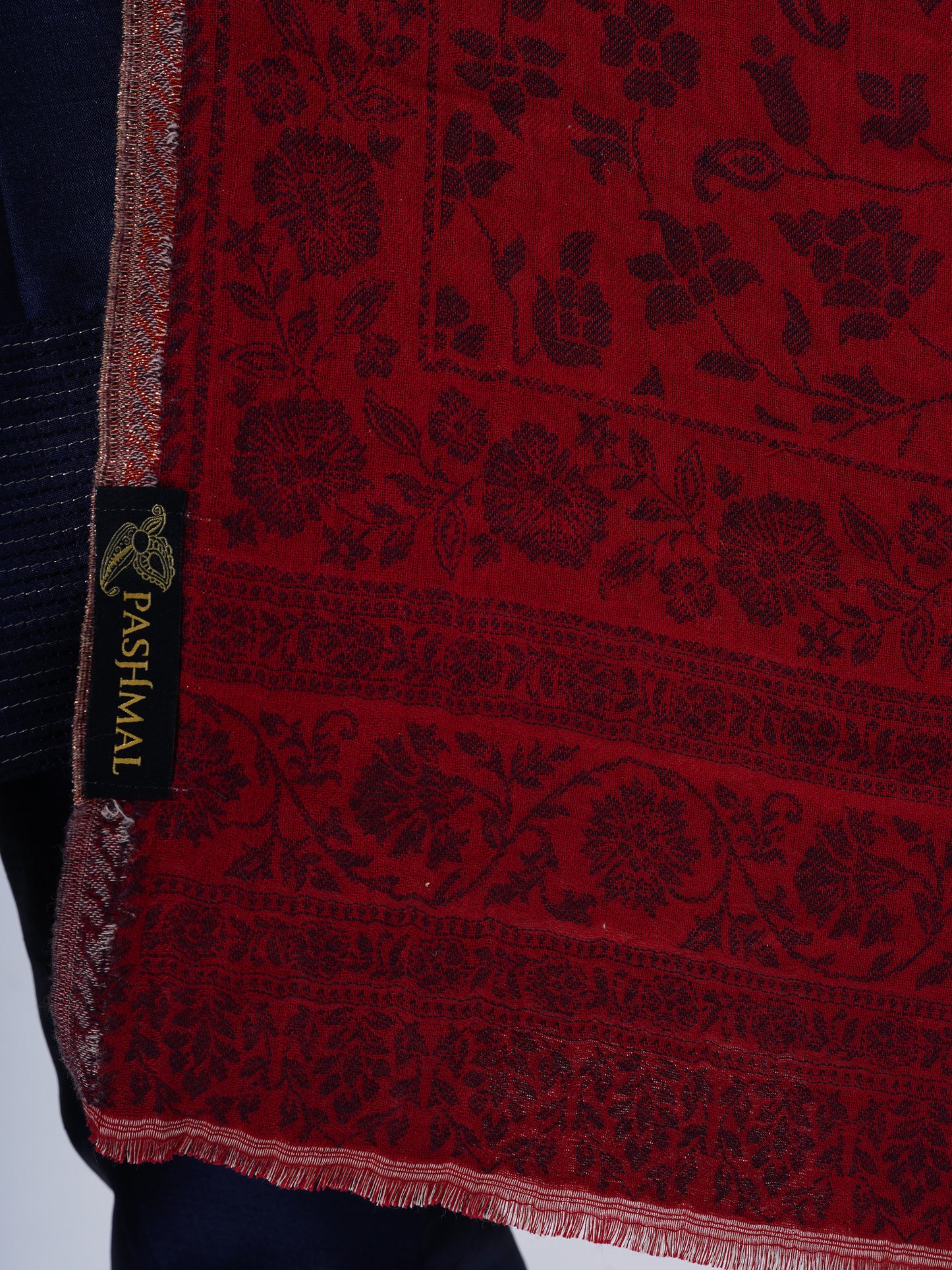 WOOL COTTON BLEND TRADITIONAL SHAWL ULTRA SOFT