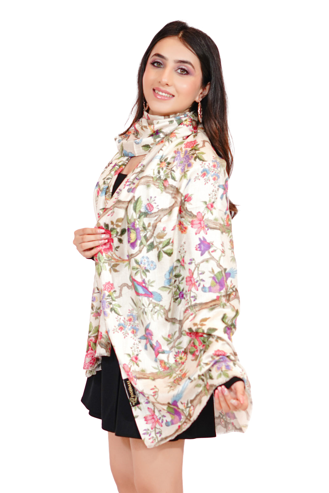 Soft Bamboo Modal Printed Stole for Women - Tropical Tranquility