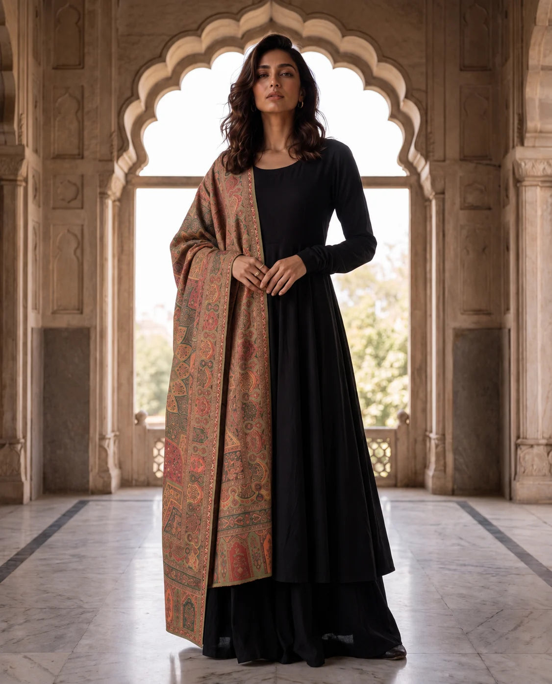 Royal Heritage Multi Zari Heavy Shawl