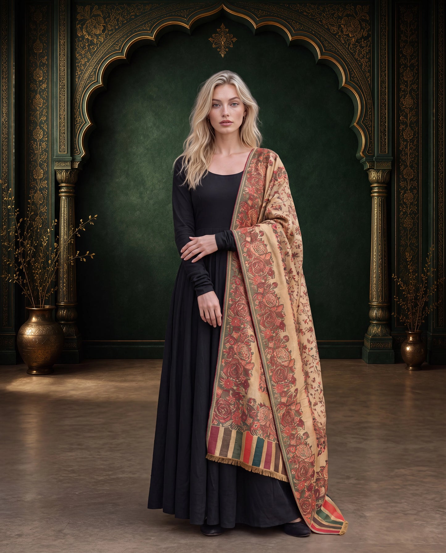 Moonlight Zari Shawl – Multilook Edition