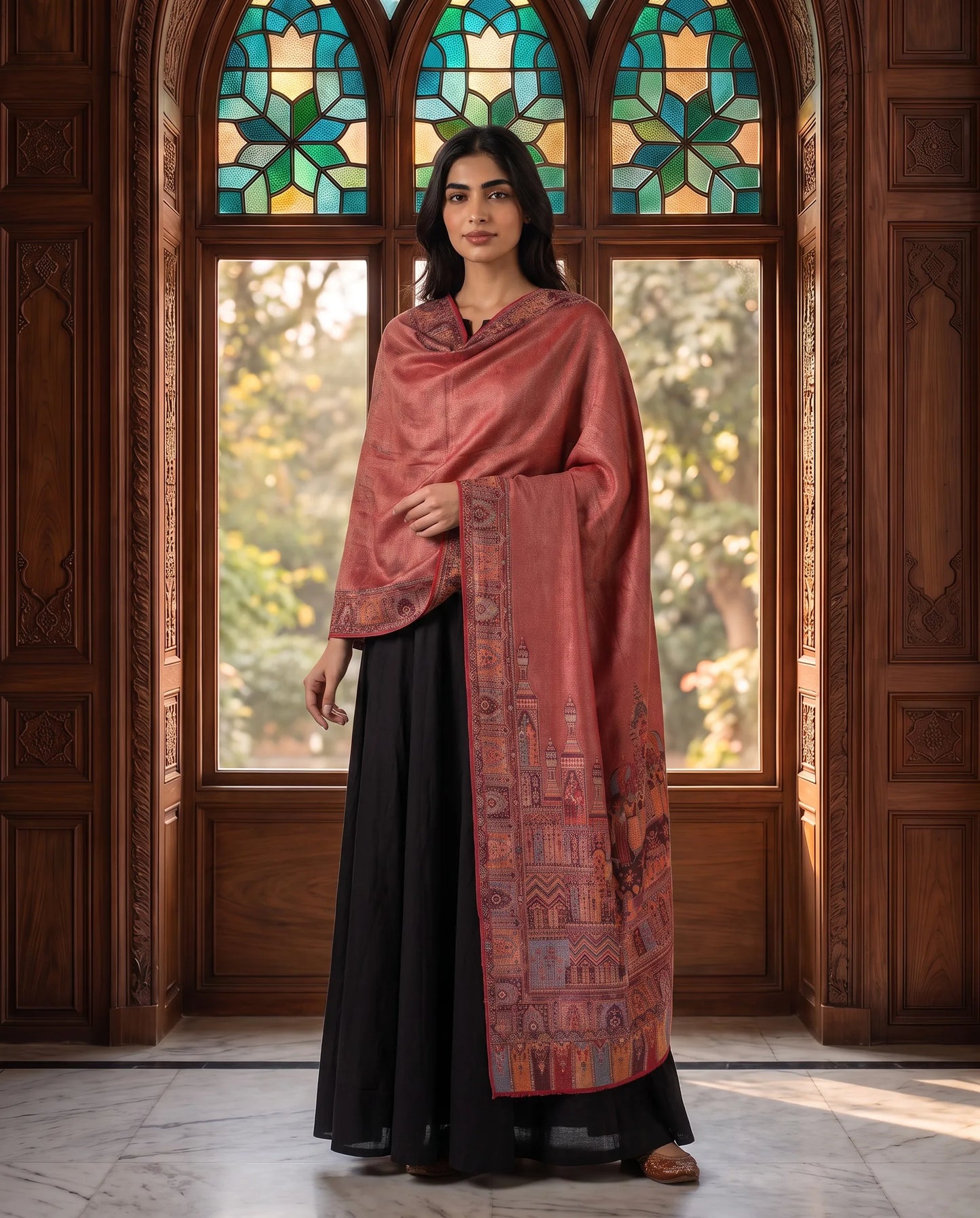 Royal Elegance Zari Shawl Collection