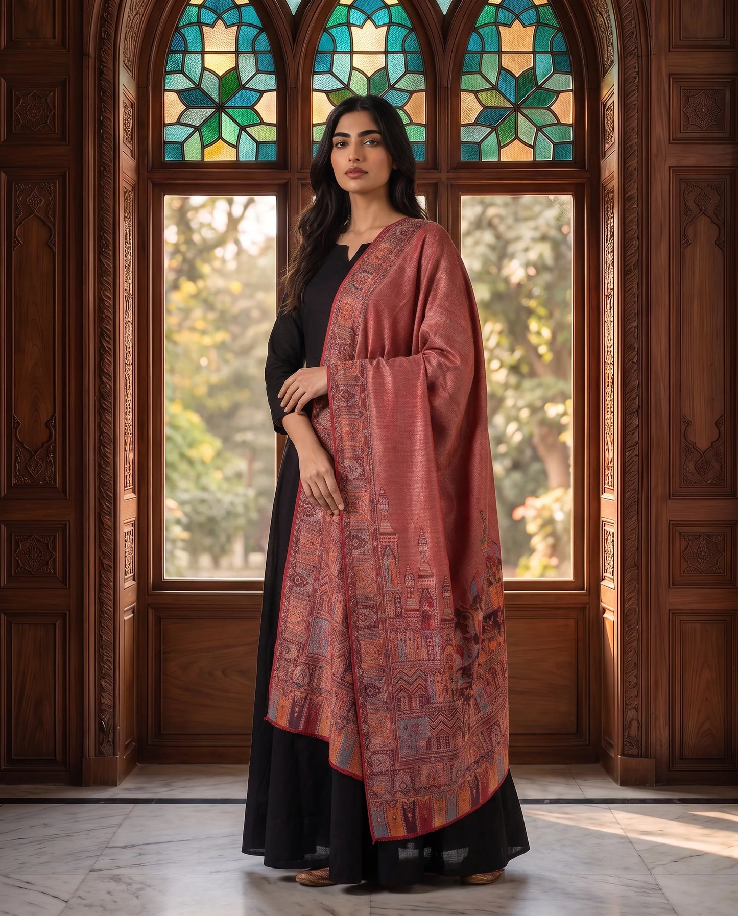 Royal Elegance Zari Shawl Collection