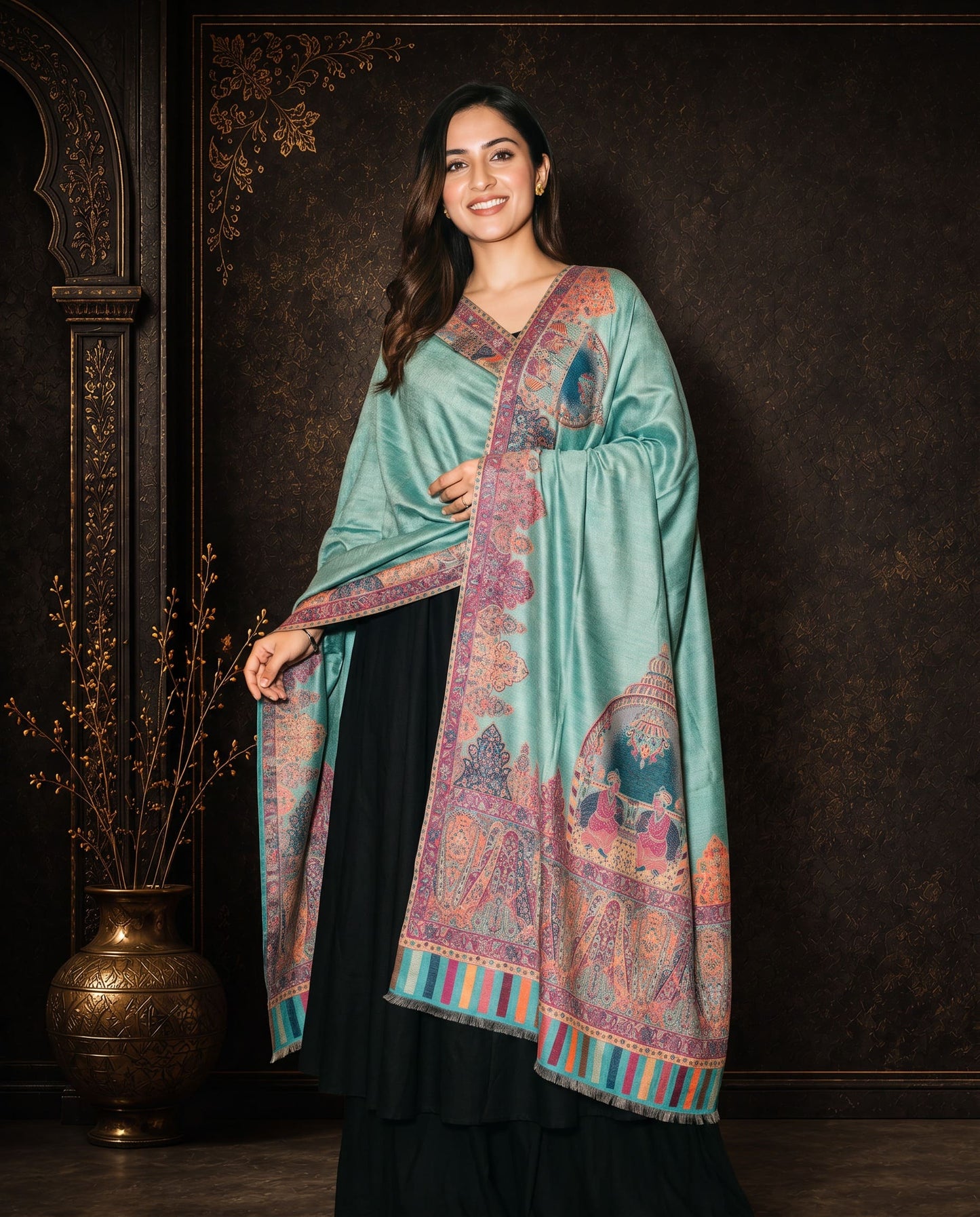 Mint Royale Heritage Moonlight Silk Dupatta