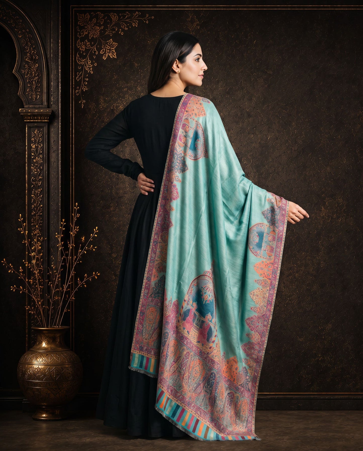 Mint Royale Heritage Moonlight Silk Dupatta