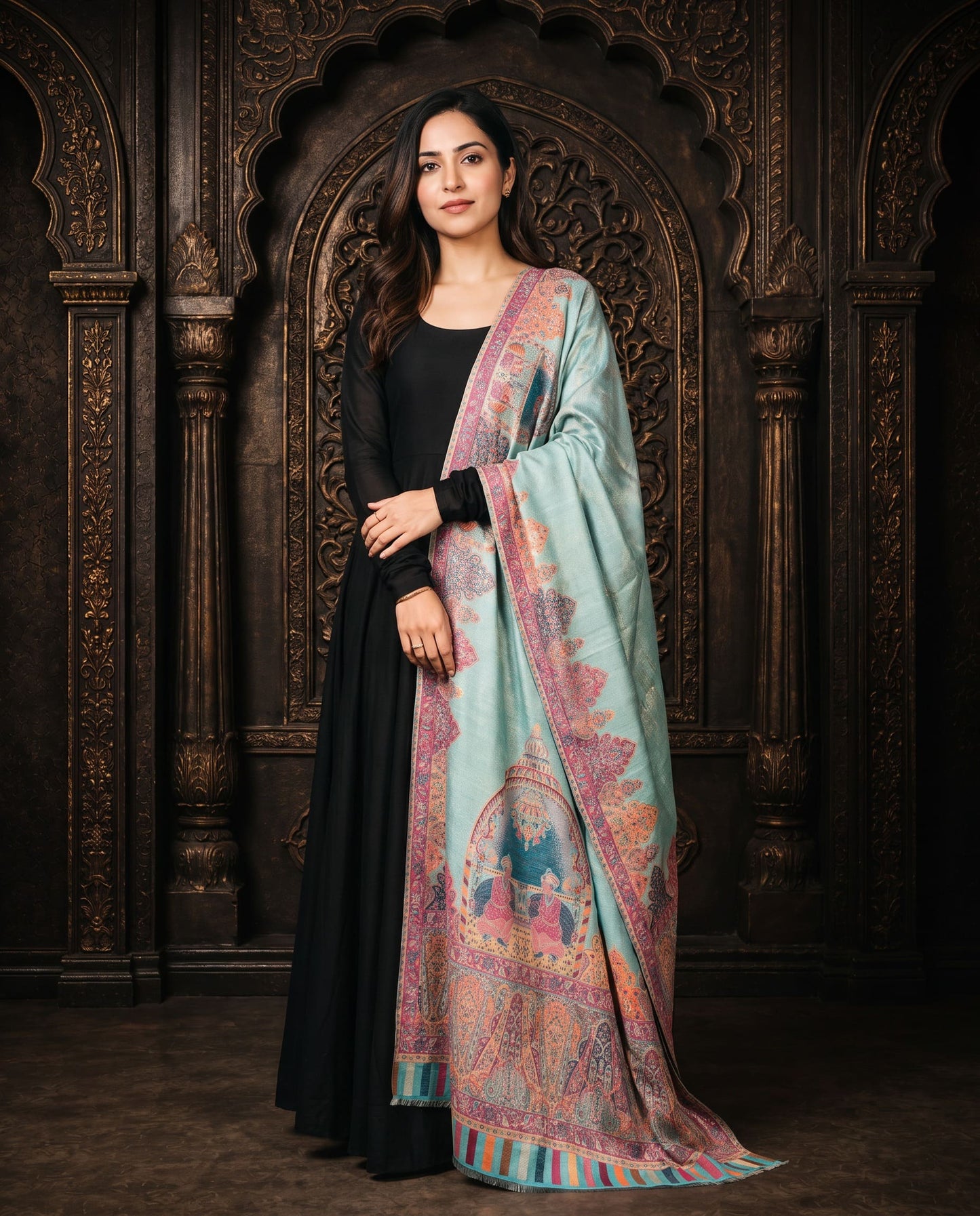 Mint Royale Heritage Moonlight Silk Dupatta