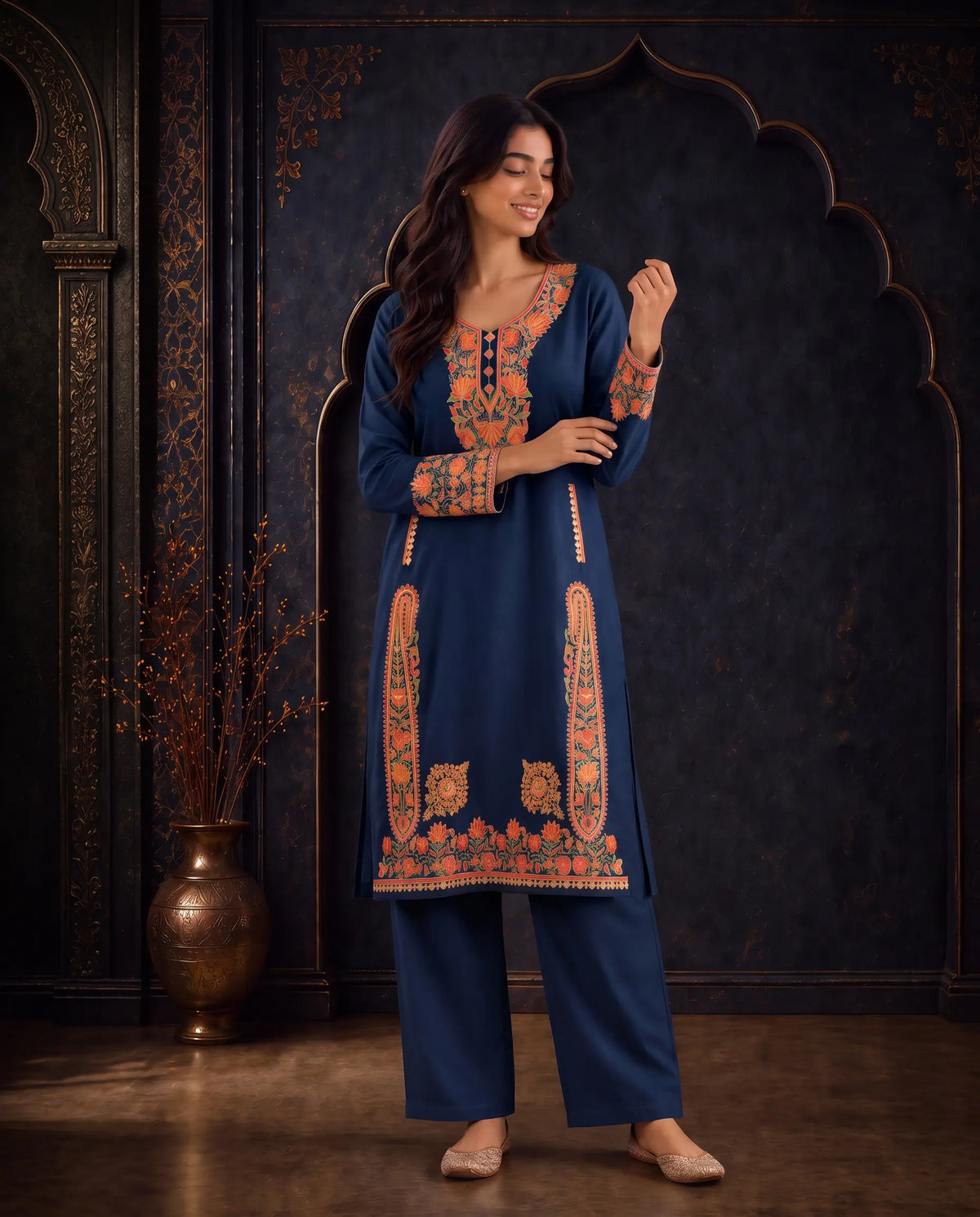 Zoya Embroidered Pheran Set