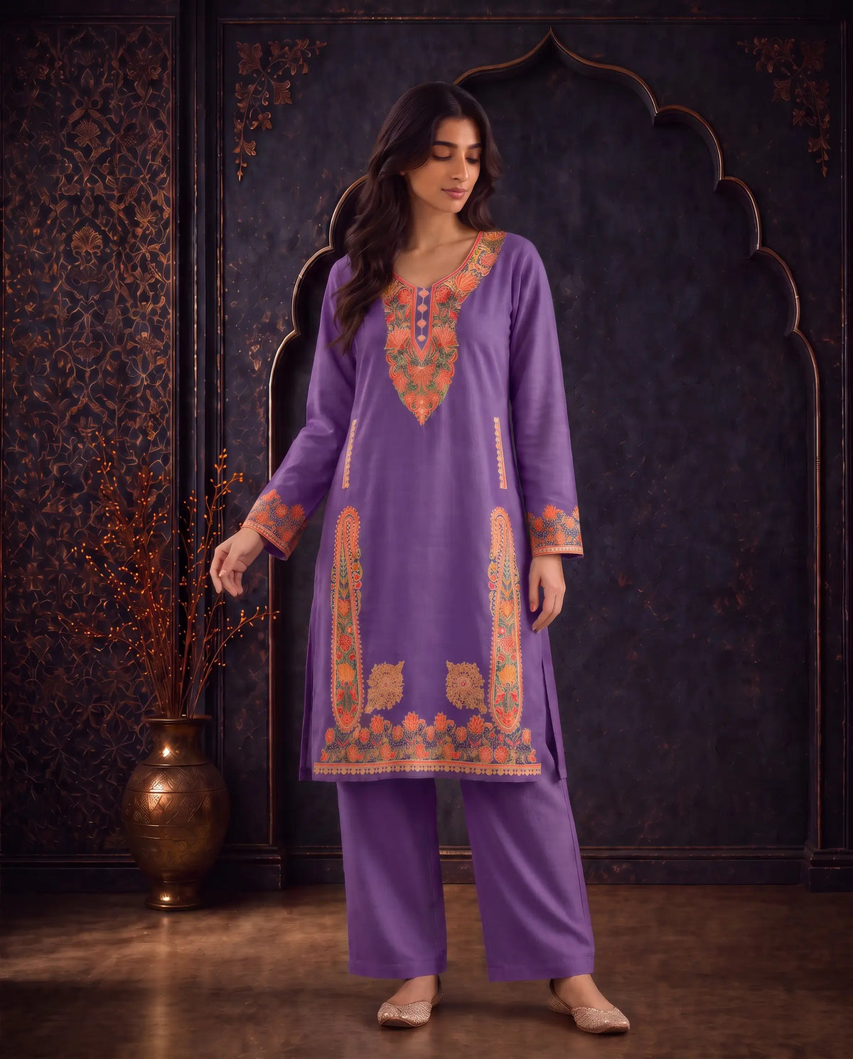 Zoya Embroidered Pheran Set