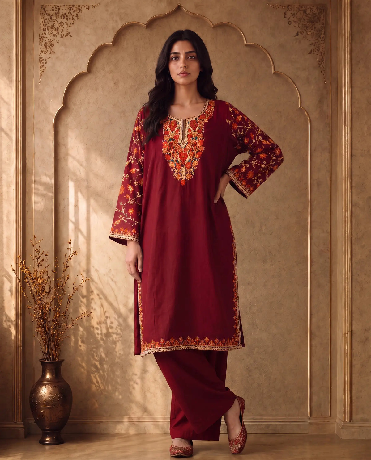 Meher Embroidered Pheran Set