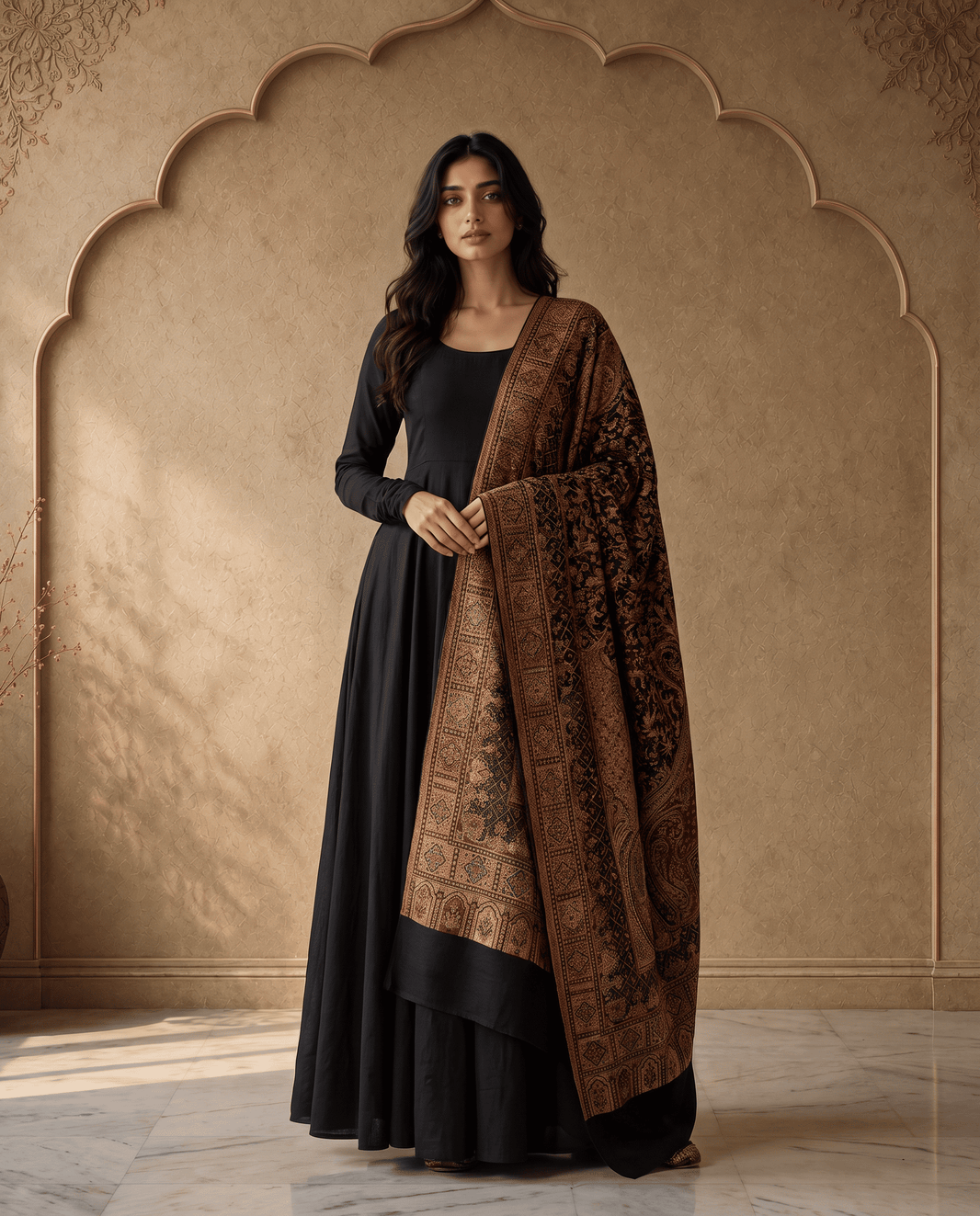Royal Crimson Jamavar Shawl