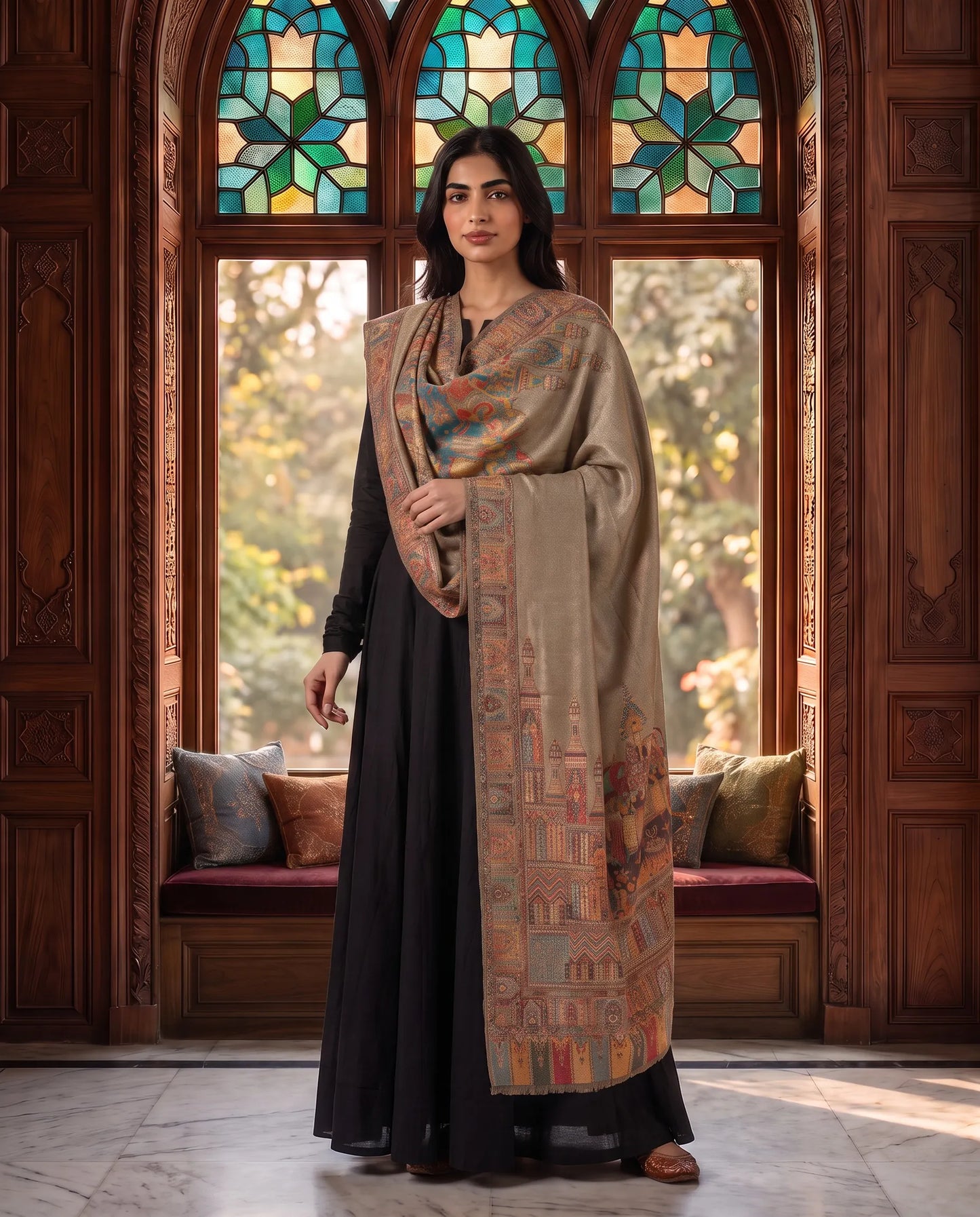 Royal Elegance Zari Shawl Collection