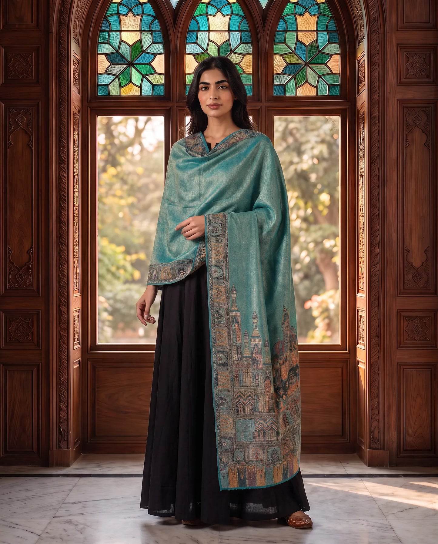 Royal Elegance Zari Shawl Collection