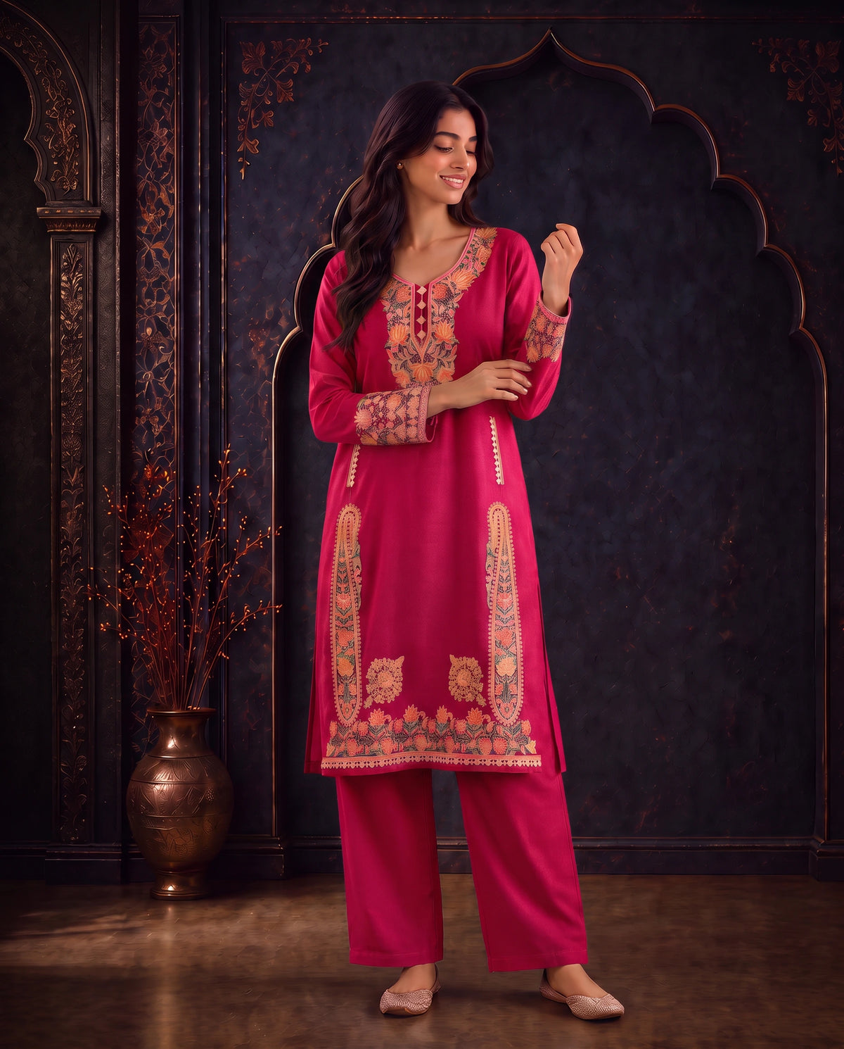 Zoya Embroidered Pheran Set